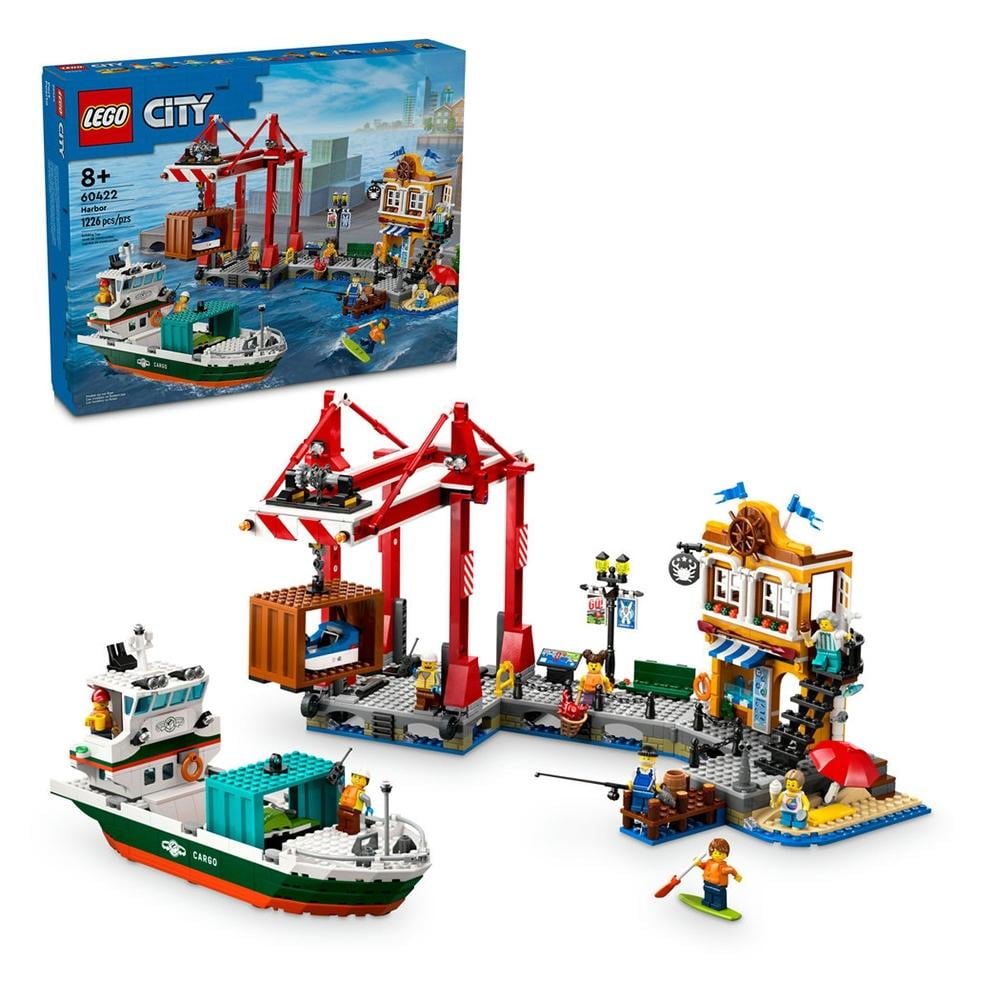 Set Lego City Puerto Marítimo Con Buque De Mercancías 60422