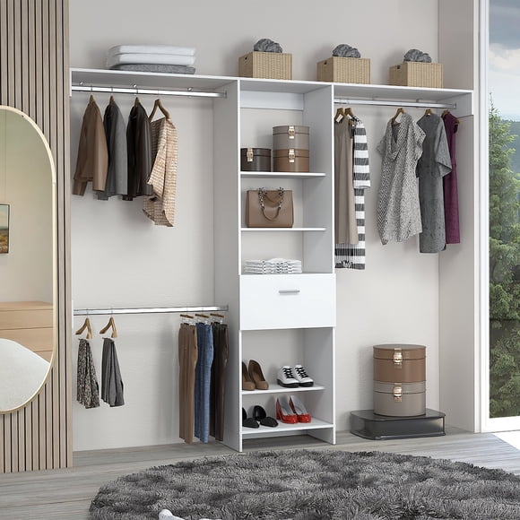 Walking Closet Manchester 1 Cajón Blanco 210x250x41 Cm