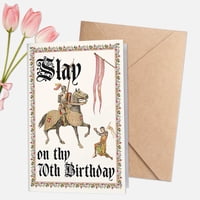 Tarjeta De Cumpleaños Divertida Para Mujeres De 70 Años, Nonlae Slay