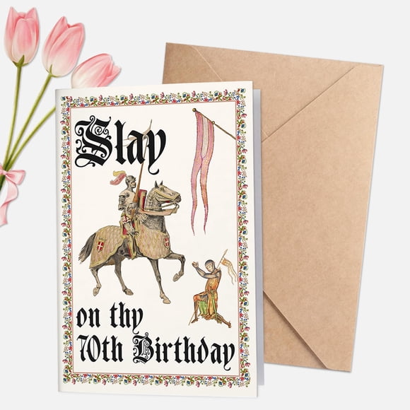 Tarjeta de cumpleaños divertida para mujeres de 70 años, Nonlae Slay