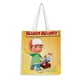 thumbnail image 1 of Handy Manny Bolso de tela con estampado de lienzo para mujer, bolsa de compras reutilizable y estética, con cremallera interior, regalo para mujer,38*45cm., 1 of 6