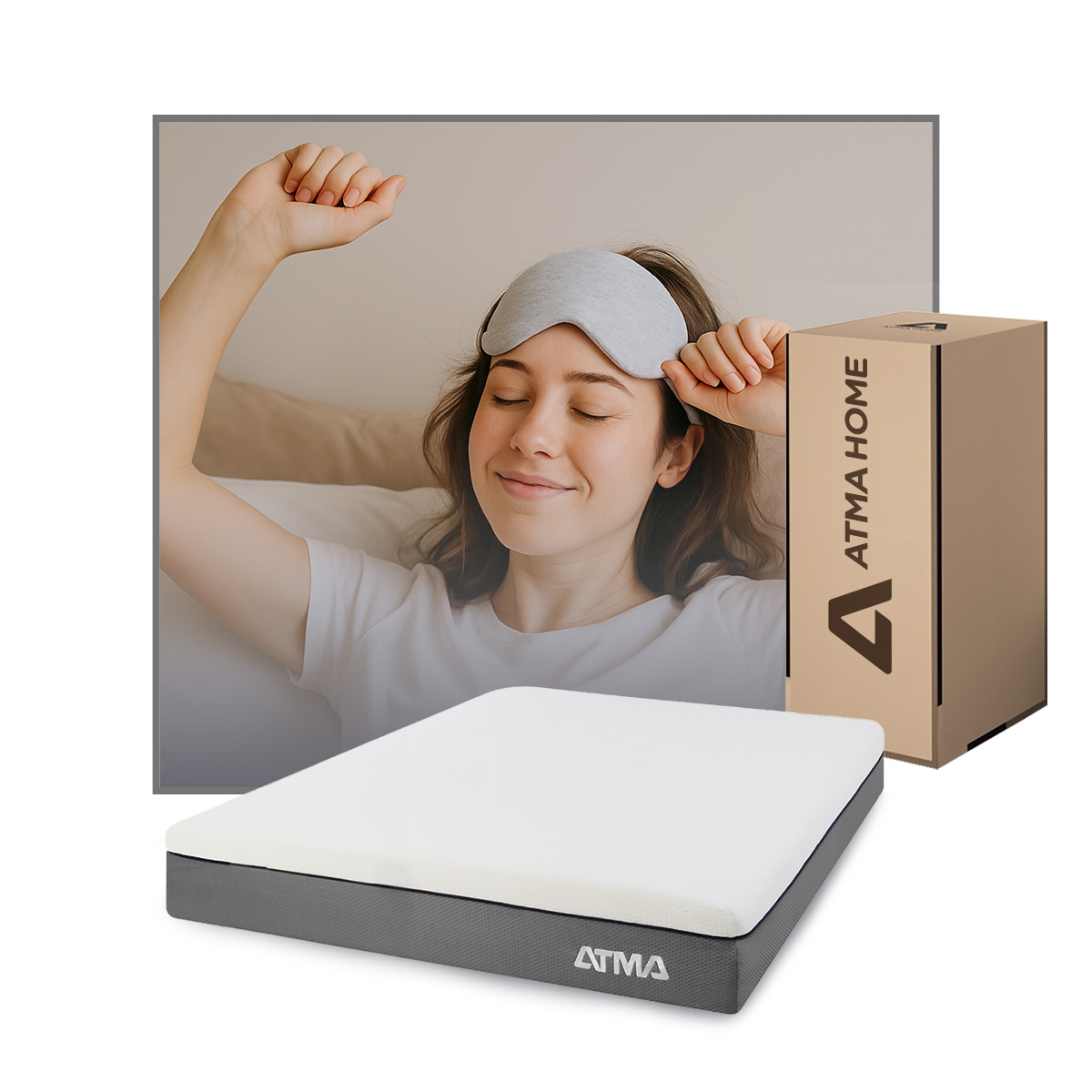 Atma Colchón Smooth Top 2 Plazas 29 Cm Ortopédico Blanco