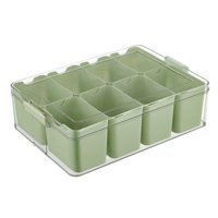 Magideal - Tarro De Especias, Recipiente Para Especias, Recipiente Para Especias, Fácil De Limpiar, Organizador De Cocina, Botella De Especias Para El Hogar Para Verde