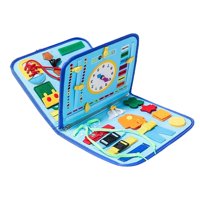 Magideal - Tablero De Actividades Educativas, Regalos De Cumpleaños, Vestido Básico Fino, Habilidades Motoras, Tablero De Actividades Para Niños Pequeños Para , Estilo Un Estilo A