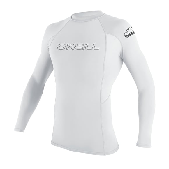 Ropa de baño O'NEILL Basic Skins de manga larga, cuello redondo, blanco, talla M