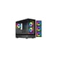 thumbnail image 1 of Gabinete gamer DIYPC ARGB-M1-BK Micro ATX con doble vidrio y RGB, 1 of 6