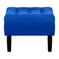 Bodevir - Pouf Wood 1C Felpa 00 Azul Rey