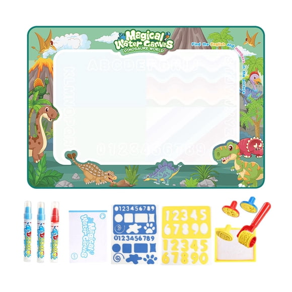 Doodle Mat Tablero De Garabato De Escritura De Pintura Portátil Para Dinosaurios De 2, 3, 4, 5 Y 6 Años