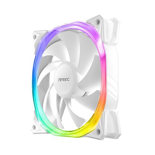 Ventilador para PC Antec Fusion 120 ARGB White, 120 mm, PWM, Silencioso, Color Blanco