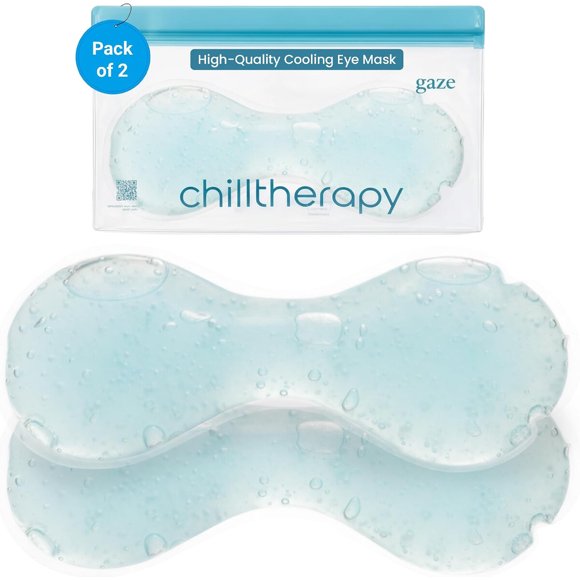 Mascarilla fría para ojos Chilltherapy The Gaze Pack de 2 con gel