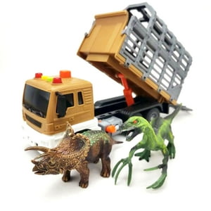 Istoys - Camión Remolque Con Luz Y Sonido + Dinosaurios - Ps