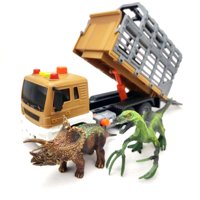 Istoys - Camión Remolque Con Luz Y Sonido + Dinosaurios - Ps