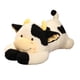 thumbnail image 3 of Animal De Peluche De Vaca, Almohada De Juguete De Peluche De Vaca Encantadora Para Sofá, Sala De Estar, Dormitorio, Negro, 3 of 5
