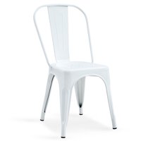 Novahus - Silla Metal Tolix Blanco