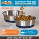 thumbnail image 3 of Tazones para Perro Master Pet Supply 950 ml Azul Marino - Pack de 2, 3 of 9