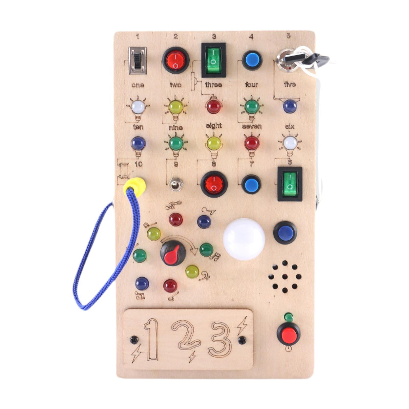 Bothyi - Tablero De Actividades Con Interruptor De Luz Para Niños Y Niñas De 1, 2, 3 Y 4 Años