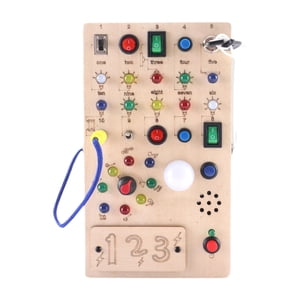 Bothyi - Tablero De Actividades Con Interruptor De Luz Para Niños Y Niñas De 1, 2, 3 Y 4 Años