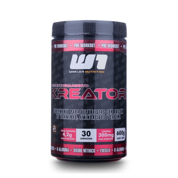 Pre Entreno con Creatina Kreator 600 grs. Sabor Psycho lemonade