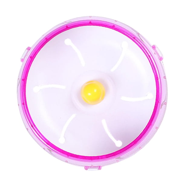 Rueda de Ejercicio Silenciosa para Hámster, Platillo Volador Giratorio para Trotar, Ruedas Giratorias para , Jaula de Rodillos forma forma forma Silencios Rosa 21cm