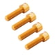 thumbnail image 2 of 4 unids carretera bicicleta manillar husillo tornillo de aleación de aluminio m5 * 17mm pernos de oro, 2 of 5