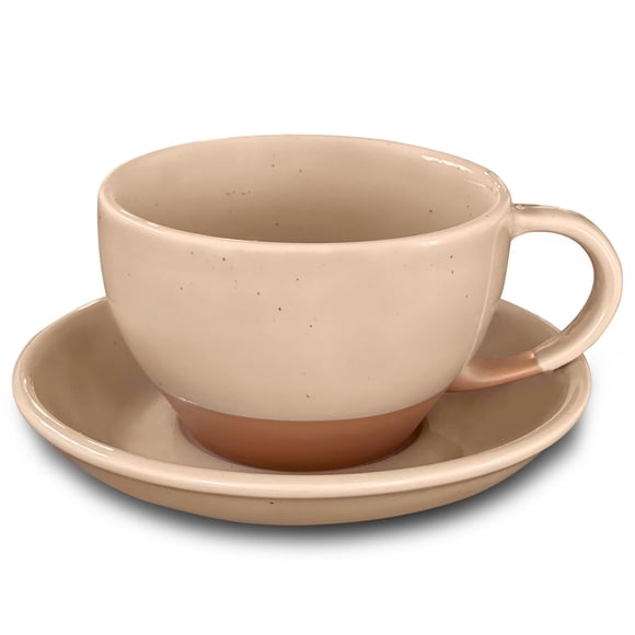 Set de tazas MORA cerámicas de 300 ml para latte art, café y té