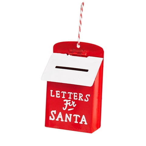 Magideal - Colgante Con Dije Para Decoración De De Navidad, Decoración Navideña, Adornos Navideños Decorativos Para Fiesta, Vacaciones, Decoración Navideña Buzón Pequeño