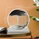 thumbnail image 1 of 1pc Moving Sand Art Picture Round/Rectangular Glass 3D Deep Sea Sandscape In Motion Display Flowing Sand Frame Relaxing Desktop Home Office Work Decor, 1 of 3