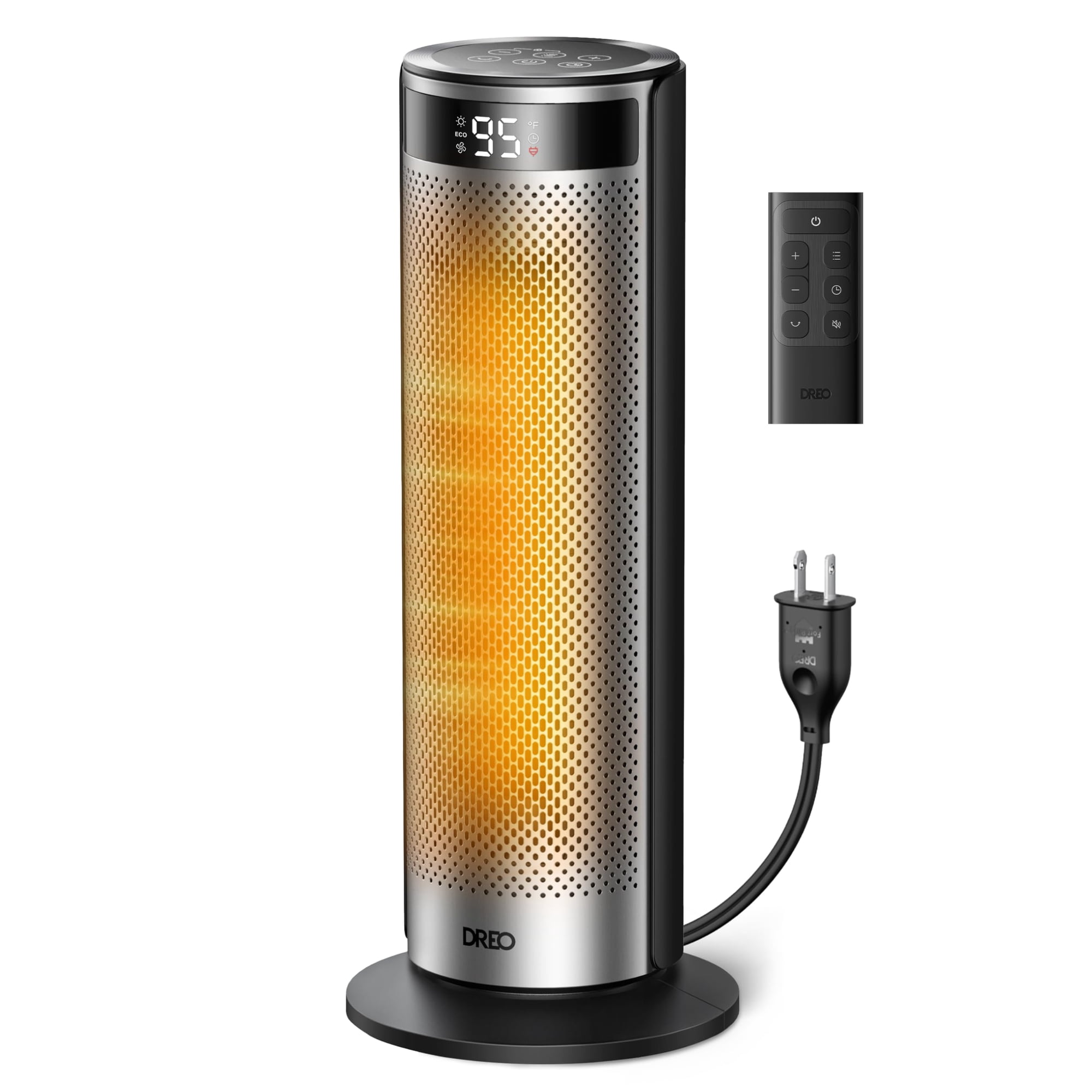 Calentador Eléctrico Dreo Para Habitación Grande De 20 Pulgadas Con Control Remoto