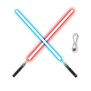 Lightsaber Vevor 2 En 1 Heavy Metal Hilt Rgb Con Efectos De Sonido