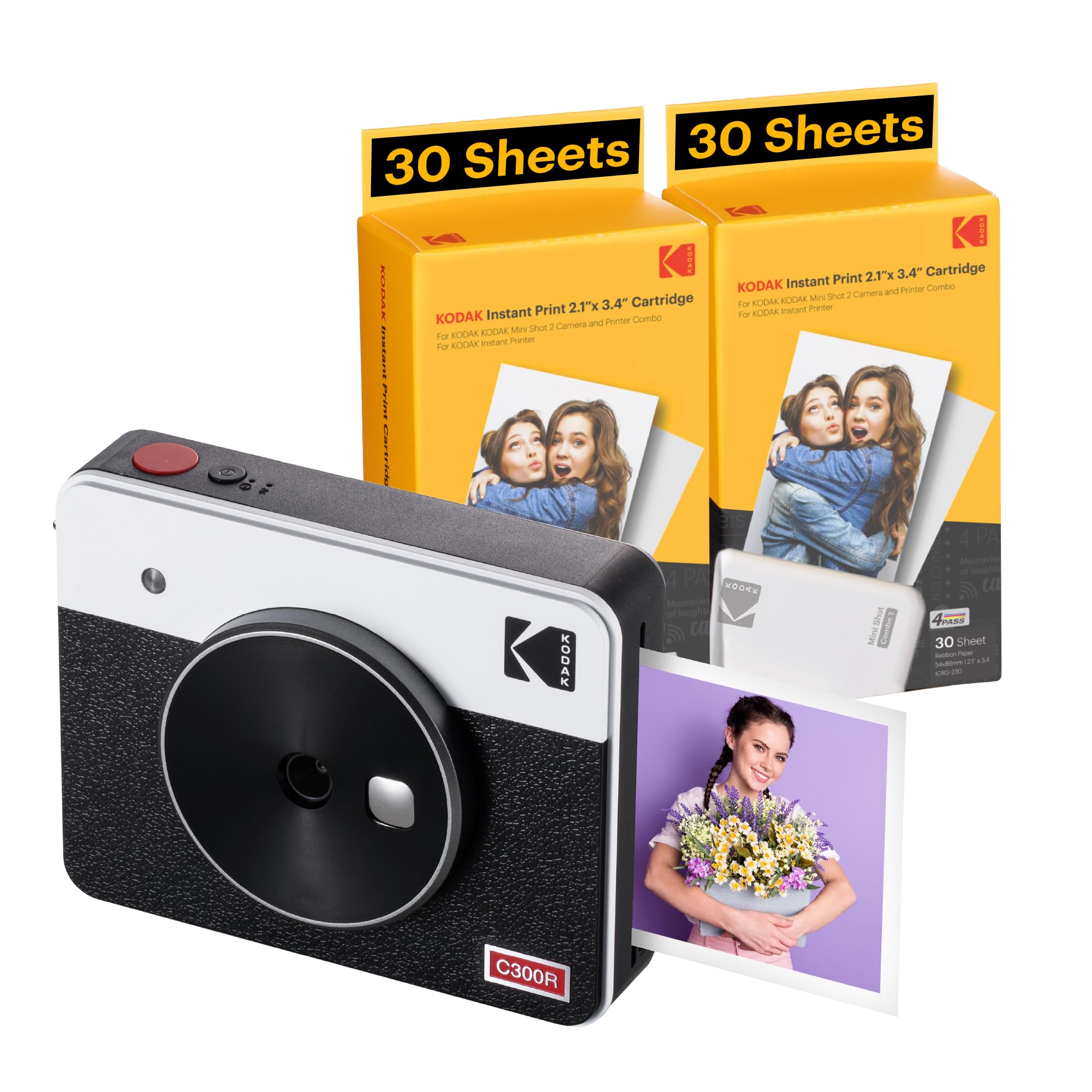 Cámara Digital Instantánea E Impresora Fotográfica Kodak Mini Shot 3 Retro