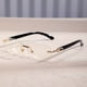 thumbnail image 4 of Gradient Rimless Sunglasses for Men and Women - UV400 Sun Shades for Summer Beach Vacations and Travel, 4 of 5