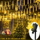 thumbnail image 2 of 1pc Outdoor Solar Meteor Rain Lights, 8 Tubes 192LEDs/288LEDs Christmas Lights String Lights For Garden Tree Holiday Party Decorations, 2 of 5