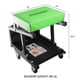 thumbnail image 4 of Taburete rodante OEMTOOLS 300 lb con asiento de vinilo y 5 ruedas giratorias, 4 of 7
