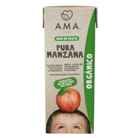 Ama Time - Pack Ama Jugo De Fruta Orgánico Manzana 12X200Cc Tetra