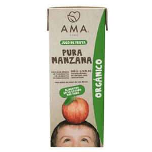 Ama Time - Pack Ama Jugo De Fruta Orgánico Manzana 12X200Cc Tetra