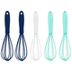thumbnail image 1 of Paquete de 5 mini batidores de silicona de colores para cocina, para mezclar masa, leche, huevos y revolver., 1 of 5