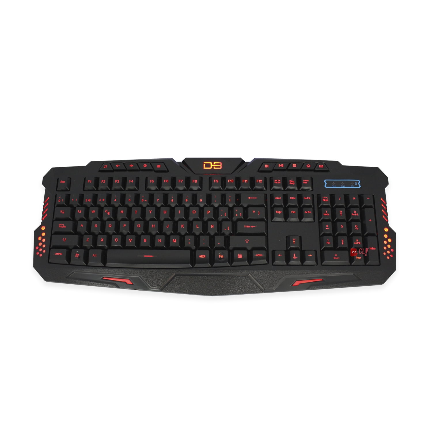 Dblue - Teclado Gamer Pc Usb Iluminación Rojo/azul/purpura - Ps
