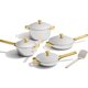 thumbnail image 1 of Juego de utensilios de cocina Our Place Titanium Pro (4 piezas) Always Pan Gold, 1 of 7