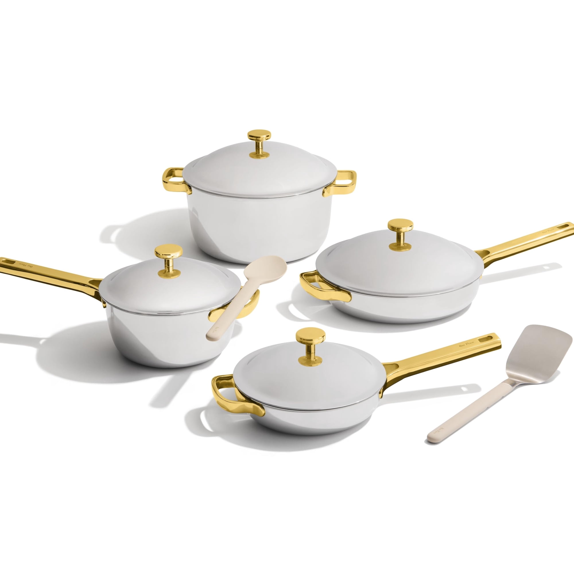 Juego De Utensilios De Cocina Our Place Titanium Pro (4 Piezas) Always Pan Gold