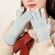 thumbnail image 5 of Guantes de lana tejidos, elegantes y cálidos para mujer, ideales para pantallas táctiles., 5 of 5