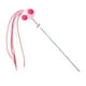 thumbnail image 3 of Funny Cat Teaser Wand Long Rod Cat Juguete Interactivo Con Bolas De Felpa Y Bell Pink Red, 3 of 5