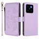 thumbnail image 2 of Funda Cartera Mariposa para [Xiaomi 14] con Soporte y Cremallera Morado claro, 2 of 6