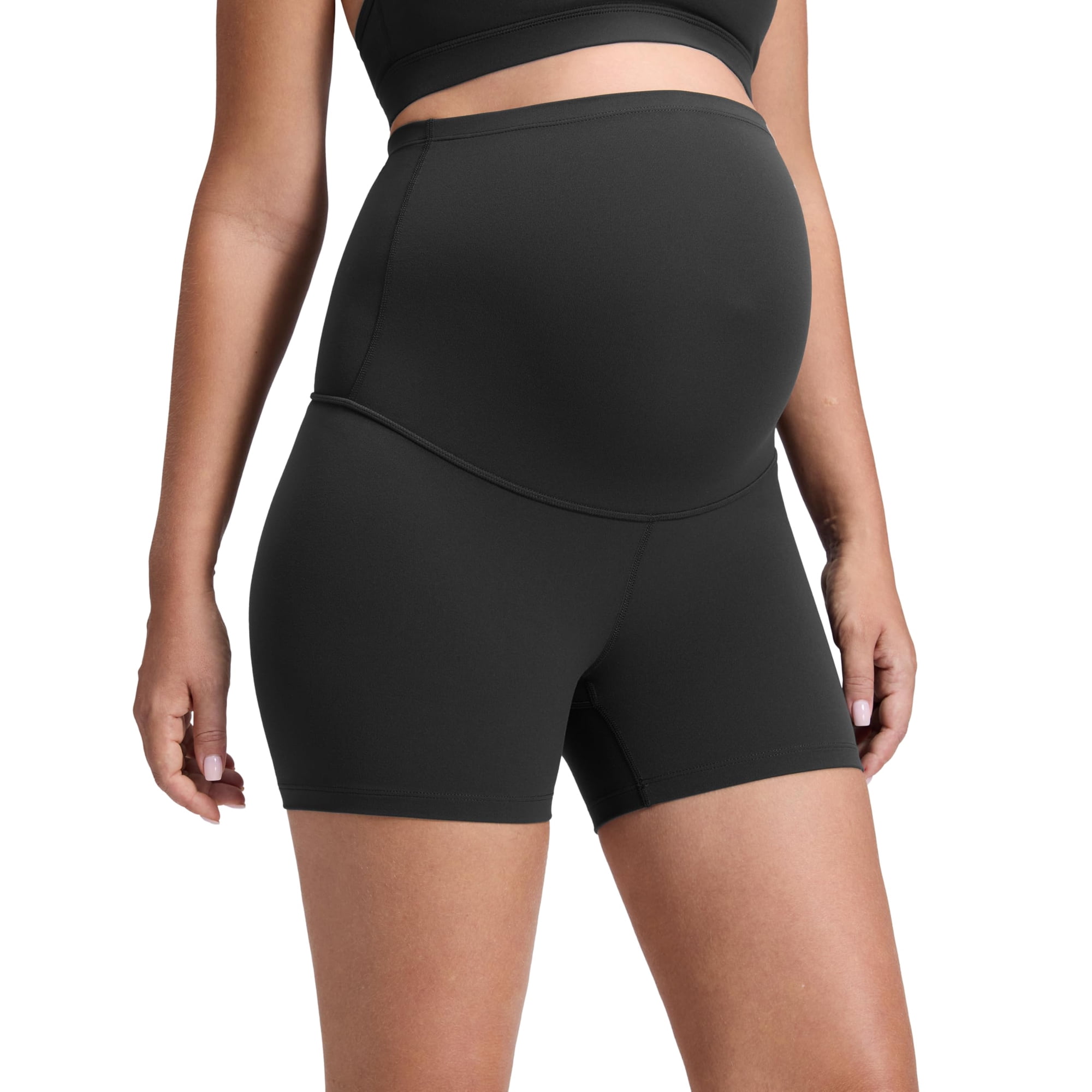 Shorts Crz Yoga Butterluxe Maternidad Cintura Alta Negro M