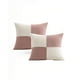 thumbnail image 1 of Juego De 2 Fundas De Cojin 45cmx45cm Chenille Rombo Color Rosa, 1 of 4