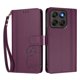 thumbnail image 3 of Funda Cartera Trébol para Motorola Moto G77 con Ranuras Tarjetas y Carga Inalámbrica Violeta, 3 of 6