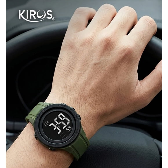 Reloj Digital VERDE 2026 Deportivo Resistente al Agua