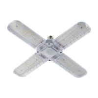 Ioensy - Bombilla De Cultivo De Luz Led Plegable Para Plantas De Interior Semilla De Jardín 48W 4 Hojas 398Mm