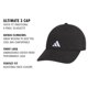 thumbnail image 2 of Gorra adidas Ultimate 3 para niño negra, 2 of 4