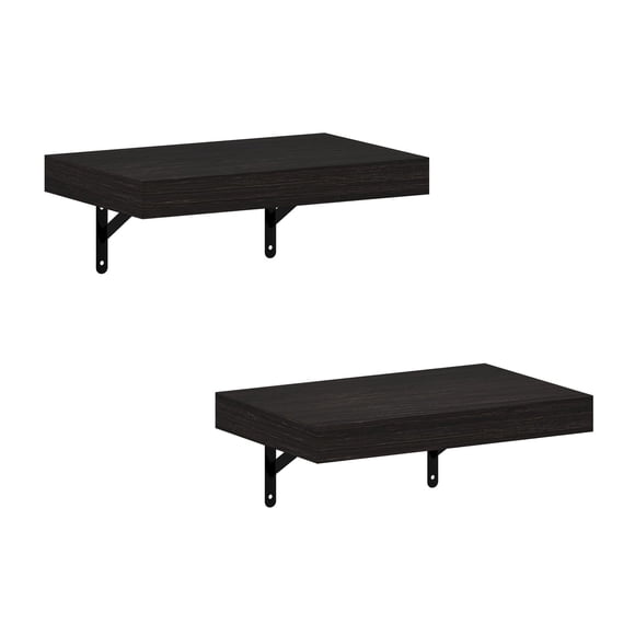 Repisas flotantes Furinno Tanna, juego de 2, roble tabaco, 40 cm