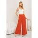 thumbnail image 3 of Pantalon Palazzo Algodon Mujer Tipo Lino Bota Ancha Hebilla 3006, 3 of 4